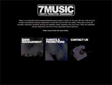 Tablet Screenshot of 7music.co.uk